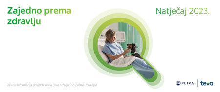Zajedno prema zdravlju Natjecaj 2023. Za vise informacija posjetite www.pliva.hr/zajedno-prema-zdravlju PLIVA | TEVA