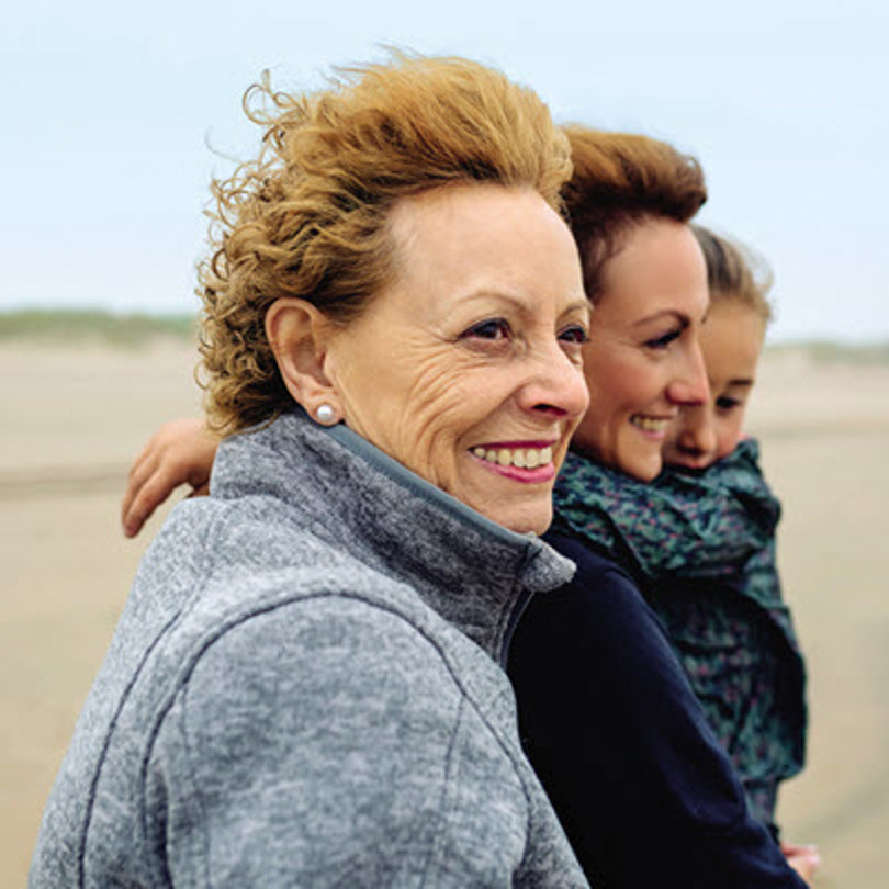 Three generations of women