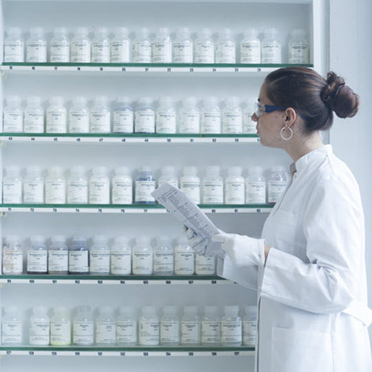pills on shelves