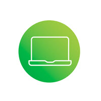 green computer icon